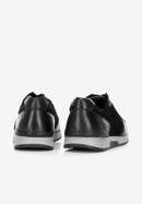 Férfi sneakers velúr- és szemes bőrből, fekete, 92-M-300-1-42, Fénykép 7