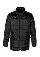 Férfi steppelt nylon kabát, fekete, 97-9D-450-N-XL, Fénykép 30