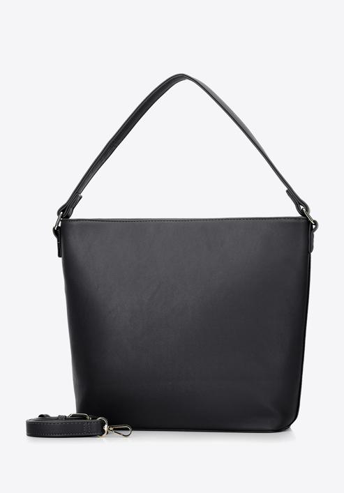 Hobo táska pro-ökobőrből, fekete, 97-4Y-232-F, Fénykép 4