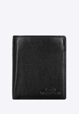 Kisméretű férfi bőr pénztárca, fekete, 21-1-009-10L, Fénykép 1