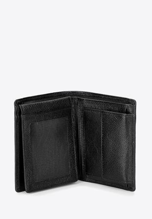 Kisméretű férfi bőr pénztárca, fekete, 21-1-009-10L, Fénykép 1