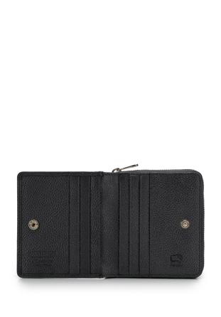 Kisméretű dekoratív női bőr pénztárca, fekete, 14-1-937-1, Fénykép 1