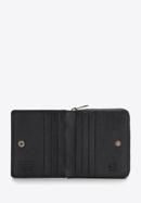 Kisméretű dekoratív női bőr pénztárca, fekete, 14-1-937-6, Fénykép 2