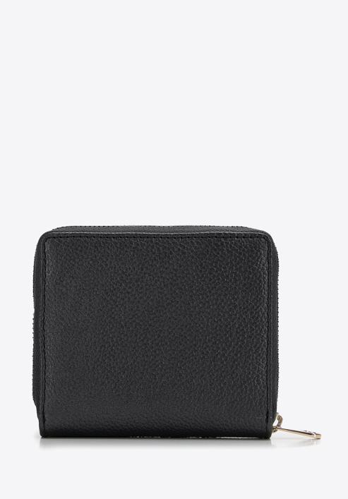 Kisméretű dekoratív női bőr pénztárca, fekete, 14-1-937-6, Fénykép 3