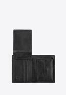 Kisméretű férfi bőr pénztárca, fekete, 21-1-009-10L, Fénykép 3