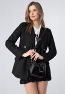 Kisméretű műbőr női táska, fekete, 98-4Y-004-5, Fénykép 16