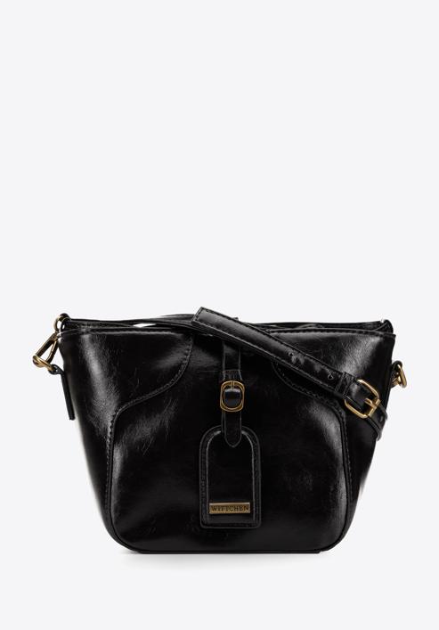 Kisméretű műbőr női táska, fekete, 98-4Y-004-5, Fénykép 2