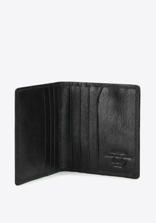 Klasszikus bőr bankkártya tartó, fekete, 21-2-291-1L, Fénykép 1