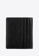 Klasszikus bőr bankkártya tartó, fekete, 21-2-291-3L, Fénykép 4