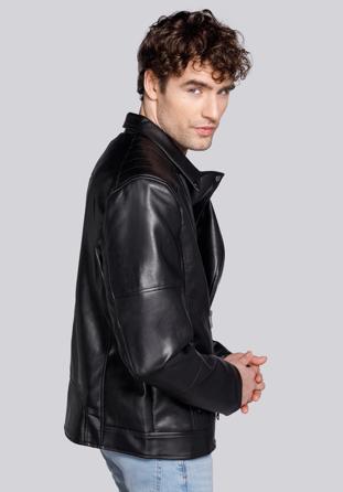 Klasszikus férfi kabát, fekete, 92-9P-153-1-2X, Fénykép 1