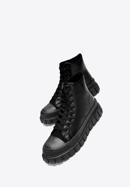 Klasszikus női platform tornacipő, fekete, 97-DP-800-11-37, Fénykép 8