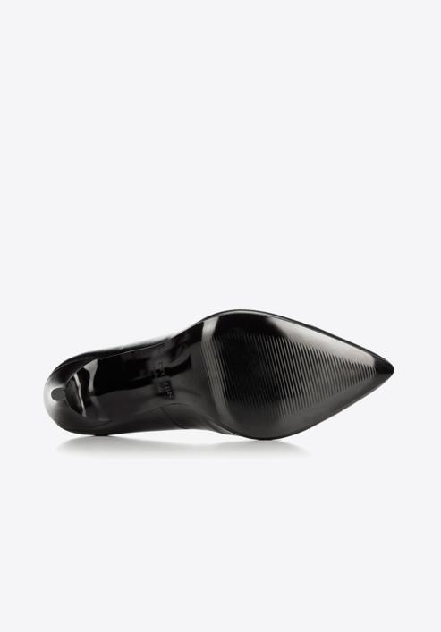 Klasszikus tűsarkú cipő, fekete, BD-B-810-9-41, Fénykép 7
