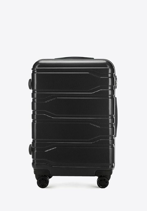 Polikarbonát közepes bőrönd, fekete, 56-3P-982-31, Fénykép 1