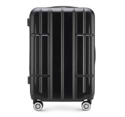 Közepes méretű bőrönd, fekete, 56-3A-342-10, Fénykép 1
