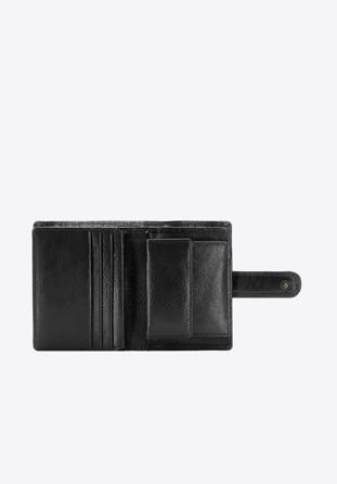 Közepes méretű női bőr pénztárca, fekete, 21-1-024-L1, Fénykép 1