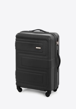 Közepes méretű ABS bőrönd, fekete, 56-3A-632-10, Fénykép 1