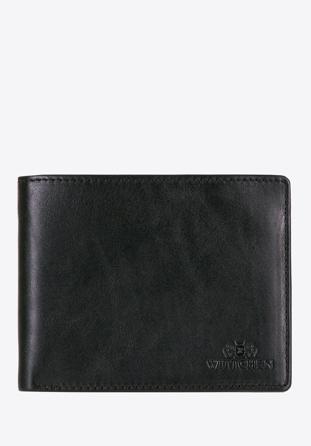 Közepes méretű férfi bőr pénztárca, fekete, 14-1-040-L11, Fénykép 1