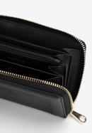 Közepes méretű női bőr pénztárca dekoratív szegéllyel, fekete, 14-1-935-0, Fénykép 4
