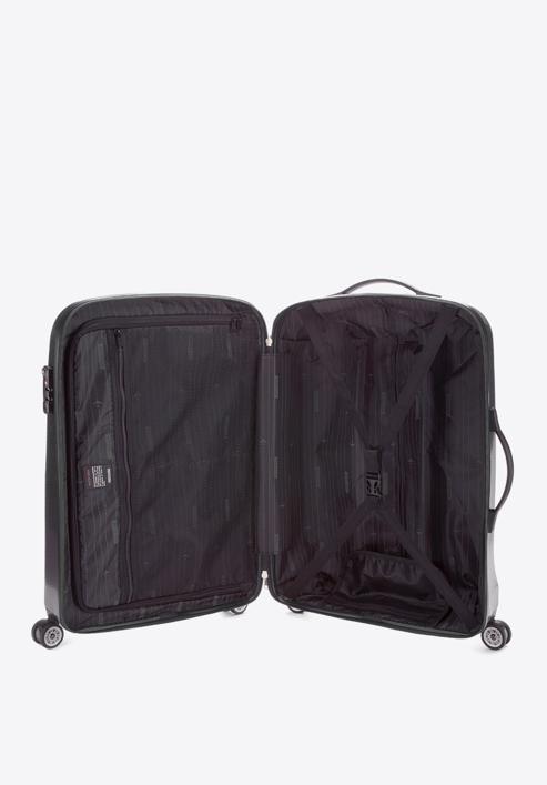 Közepes polikarbonát bőrönd, fekete, 56-3P-572-95, Fénykép 5