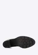 Lakkbőr platform cipő, fekete, 96-D-105-1-37, Fénykép 6