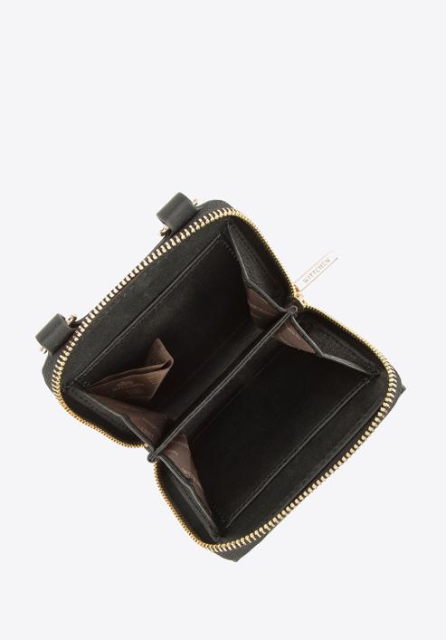 Láncos női pénztárca, fekete, 34-3-001-1B, Fénykép 5
