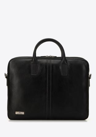 Laptop táska 11''''/12'''' bőr, középen varrással, fekete, 98-3U-900-18, Fénykép 1