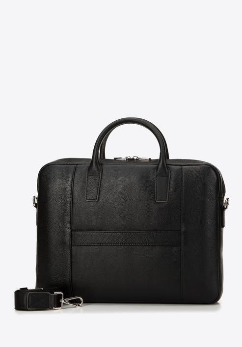 Laptop táska 11''''/12'''' bőr, középen varrással, fekete, 98-3U-900-18, Fénykép 2