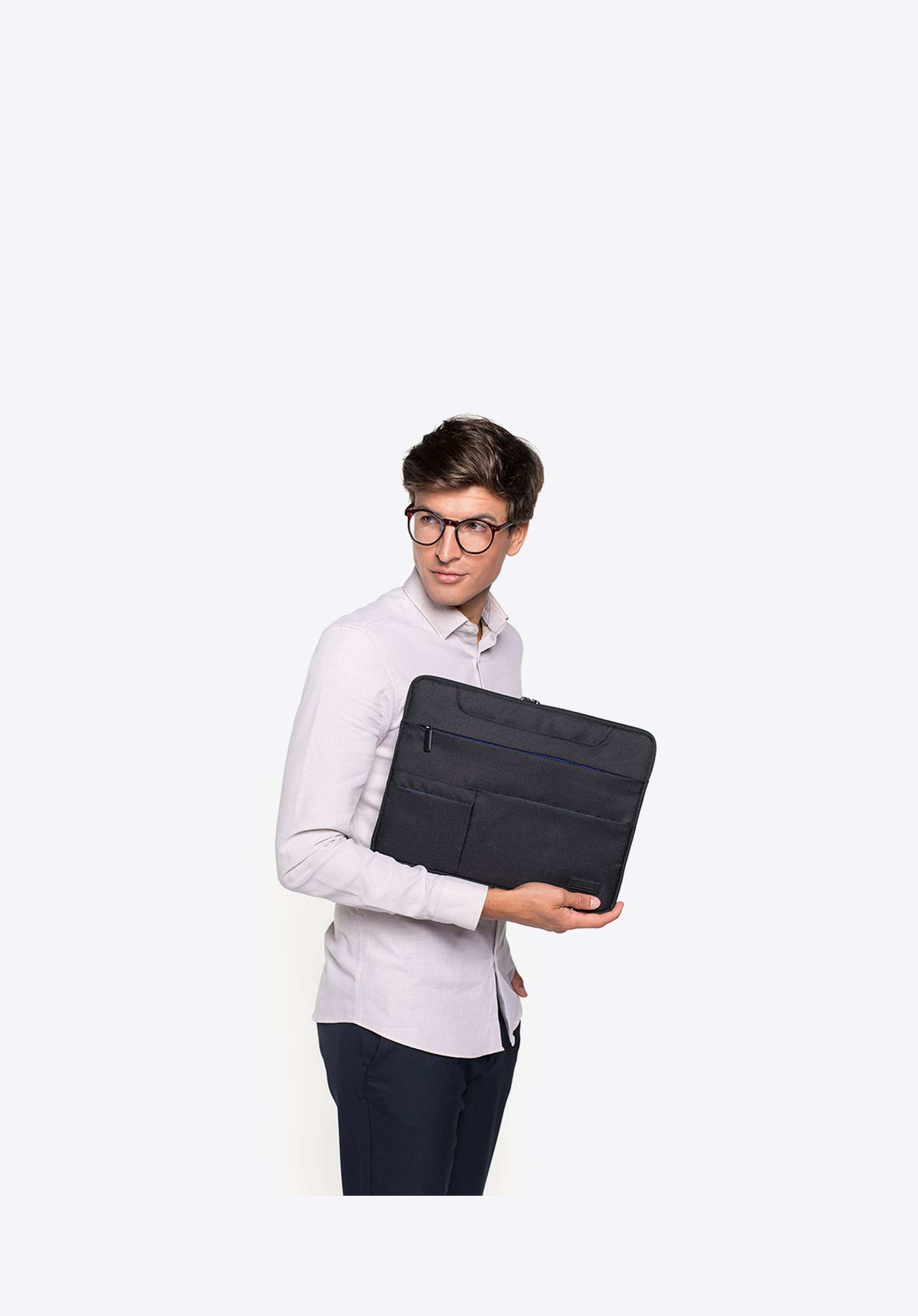 Laptop táska kontraszt zsebekkel