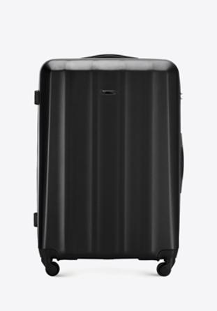 Nagy bőrönd polikarbonát anyagból, fekete, 56-3P-113-10, Fénykép 1