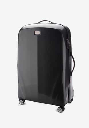 Polikarbonát nagy bőrönd, fekete, 56-3P-573-10, Fénykép 1