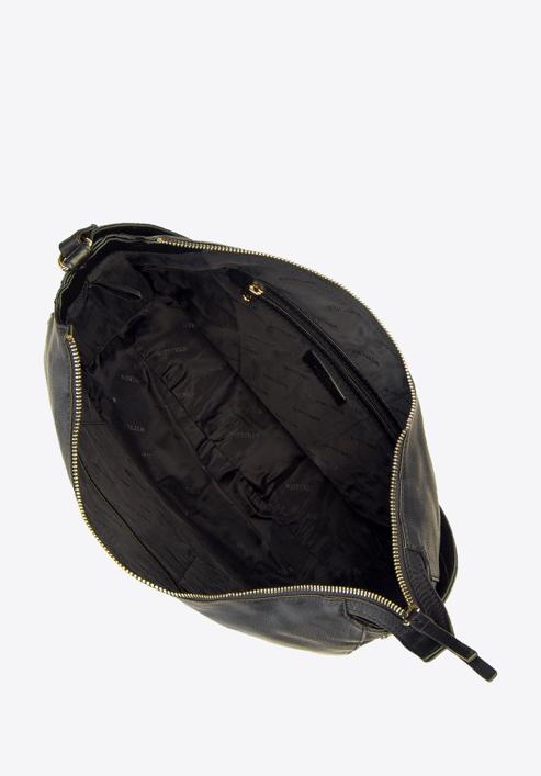 Nagy női táska lekerektett szabású, fekete, 93-4E-208-1, Fénykép 4