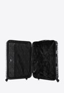 Nagyméretű bőrönd poggyászcímkével, fekete, 56-3A-313-55Z, Fénykép 6