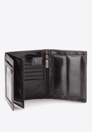 Nagyméretű férfi bőr pénztárca, fekete, 21-1-139-10, Fénykép 1