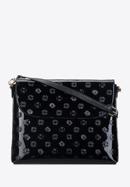 Nagyméretű női lakkbőr táska hosszú pánttal, fekete, 34-4-233-FF, Fénykép 1
