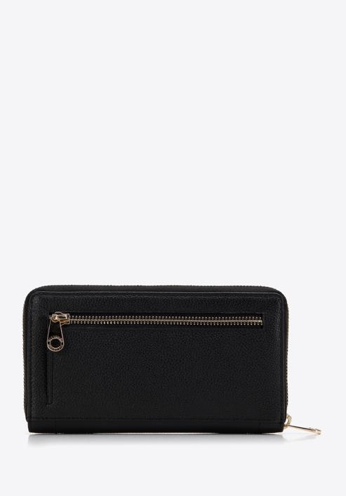 Nagymértű dekoratív női bőr pénztárca, fekete, 14-1-936-6, Fénykép 2