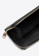 Nagymértű dekoratív női bőr pénztárca, fekete, 14-1-936-0, Fénykép 4