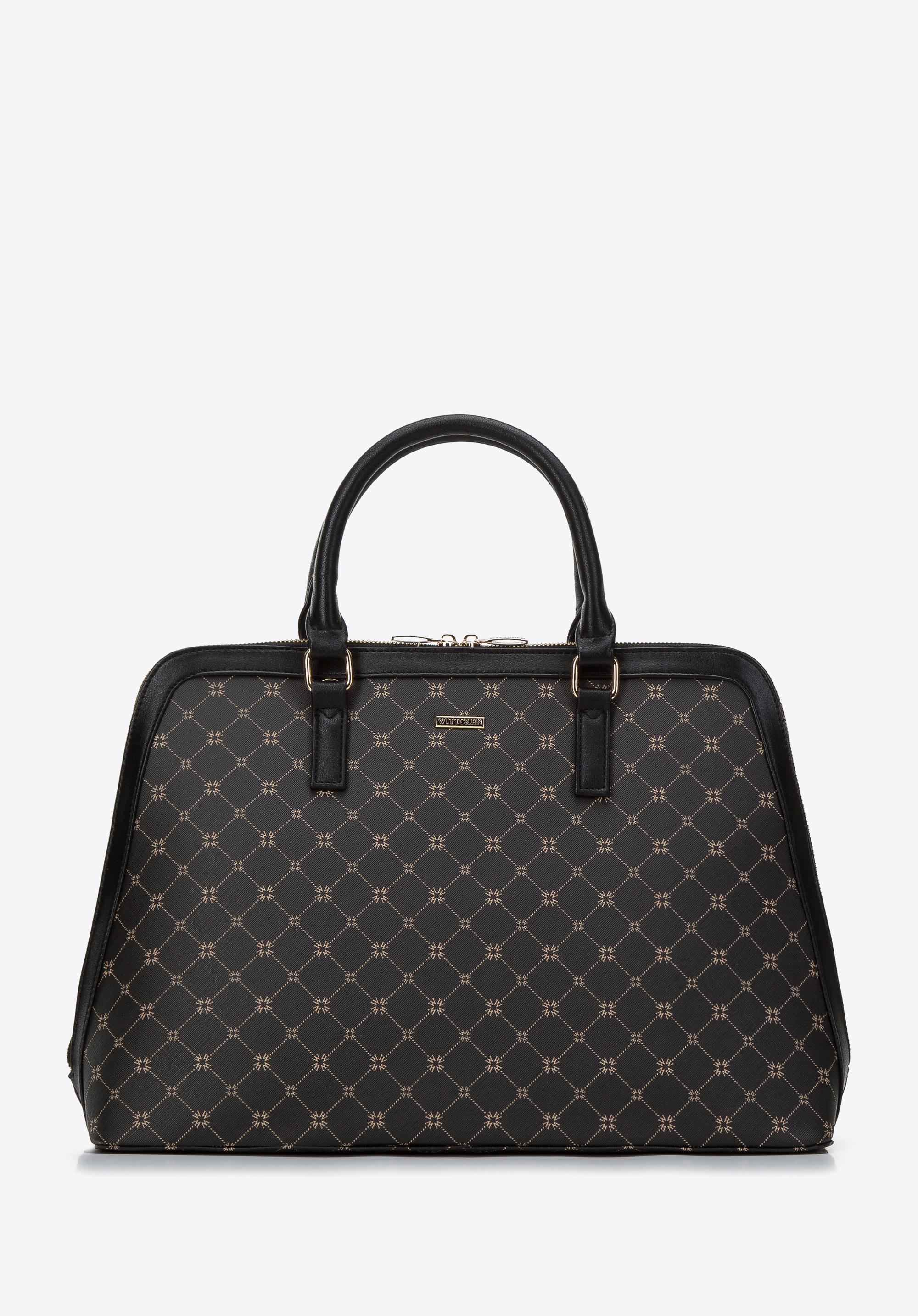 Női műbőr monogramos 13” laptoptáska