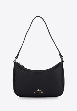 Női bőr bagett táska, fekete, 97-4E-021-1, Fénykép 1