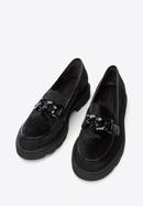 Női bőr loafer cipő, fekete, 97-D-111-1-37_5, Fénykép 2
