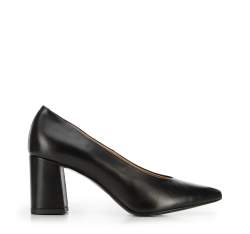 Női bőr magassarkú cipő, fekete, 94-D-802-1-37, Fénykép 1