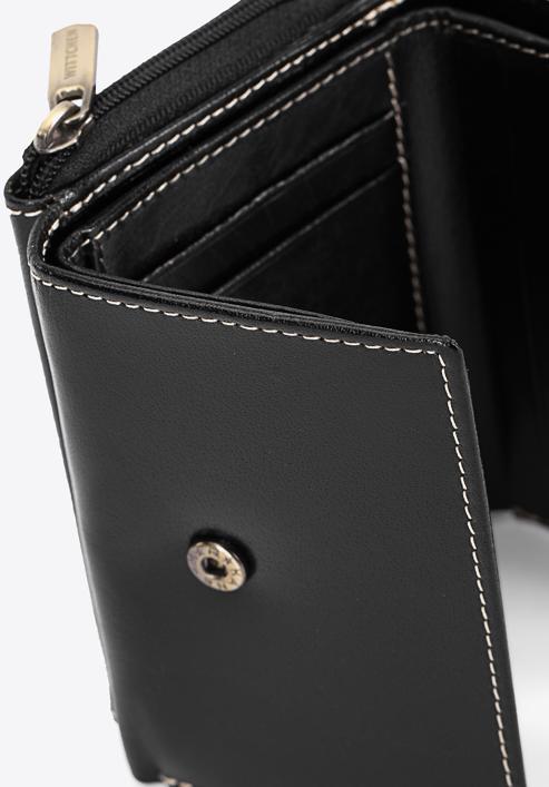 Női bőr pénztárca, fekete, 14-1-121-L1, Fénykép 8
