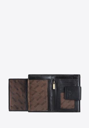Női bőr pénztárca elegáns patenttal, fekete, 14-1-048-L1, Fénykép 1
