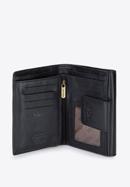 Női bőr pénztárca elegáns patenttal, fekete, 14-1-048-L5, Fénykép 4