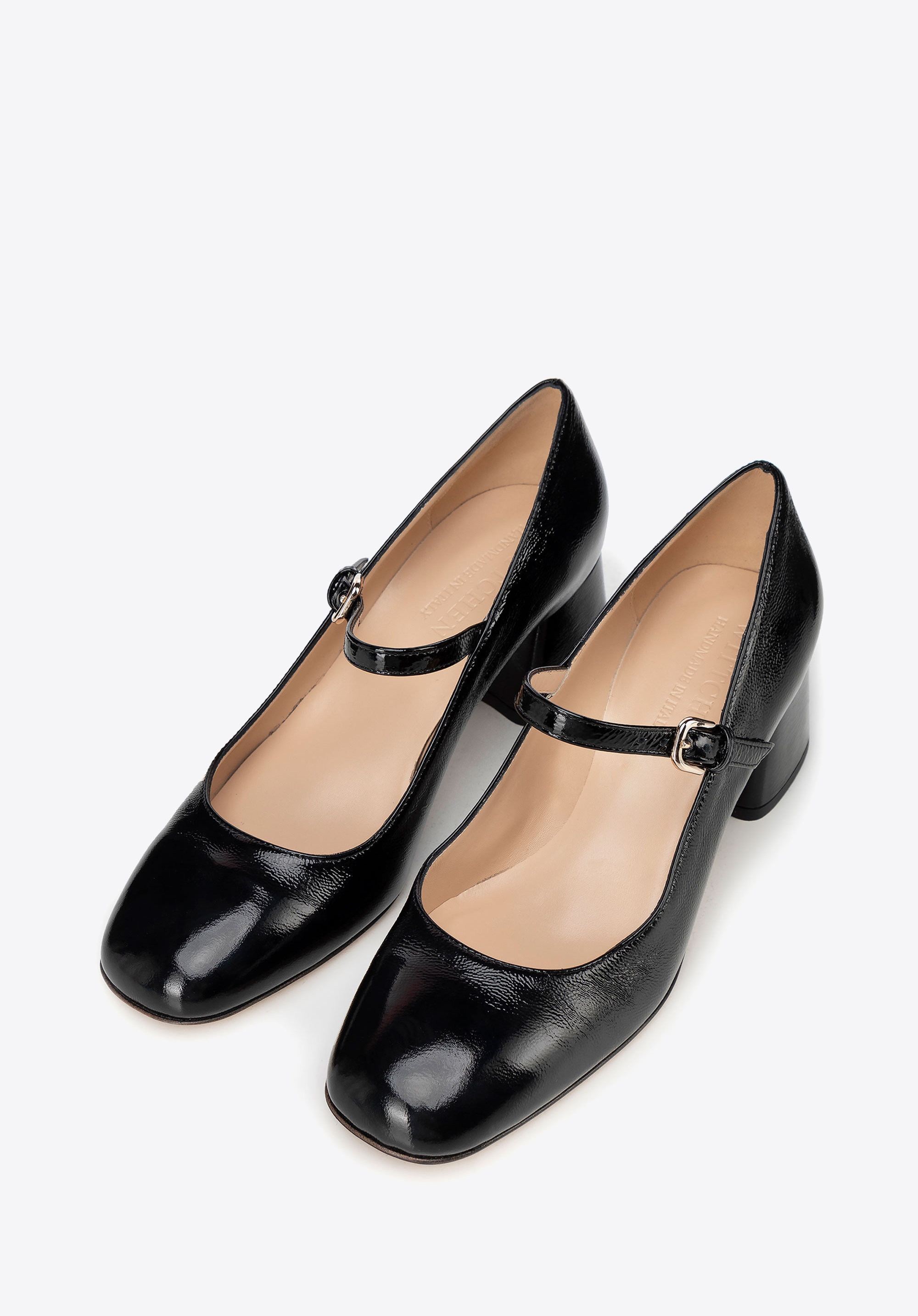 Női lakkbőr cipő, fekete, 100-D-107-1-39, Fénykép 1