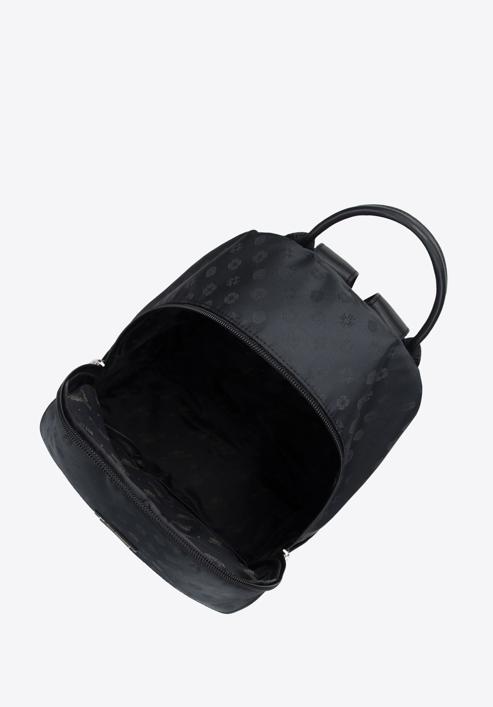 Női jacquard hátizsák, fekete, 95-4-905-N, Fénykép 3