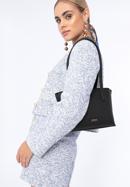 Női kisméretű műbőr shopper táska, fekete, 97-4Y-513-3, Fénykép 15