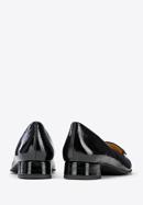 Női lakkcipő geometrikus díszítéssel, fekete, 97-D-110-1-37, Fénykép 4