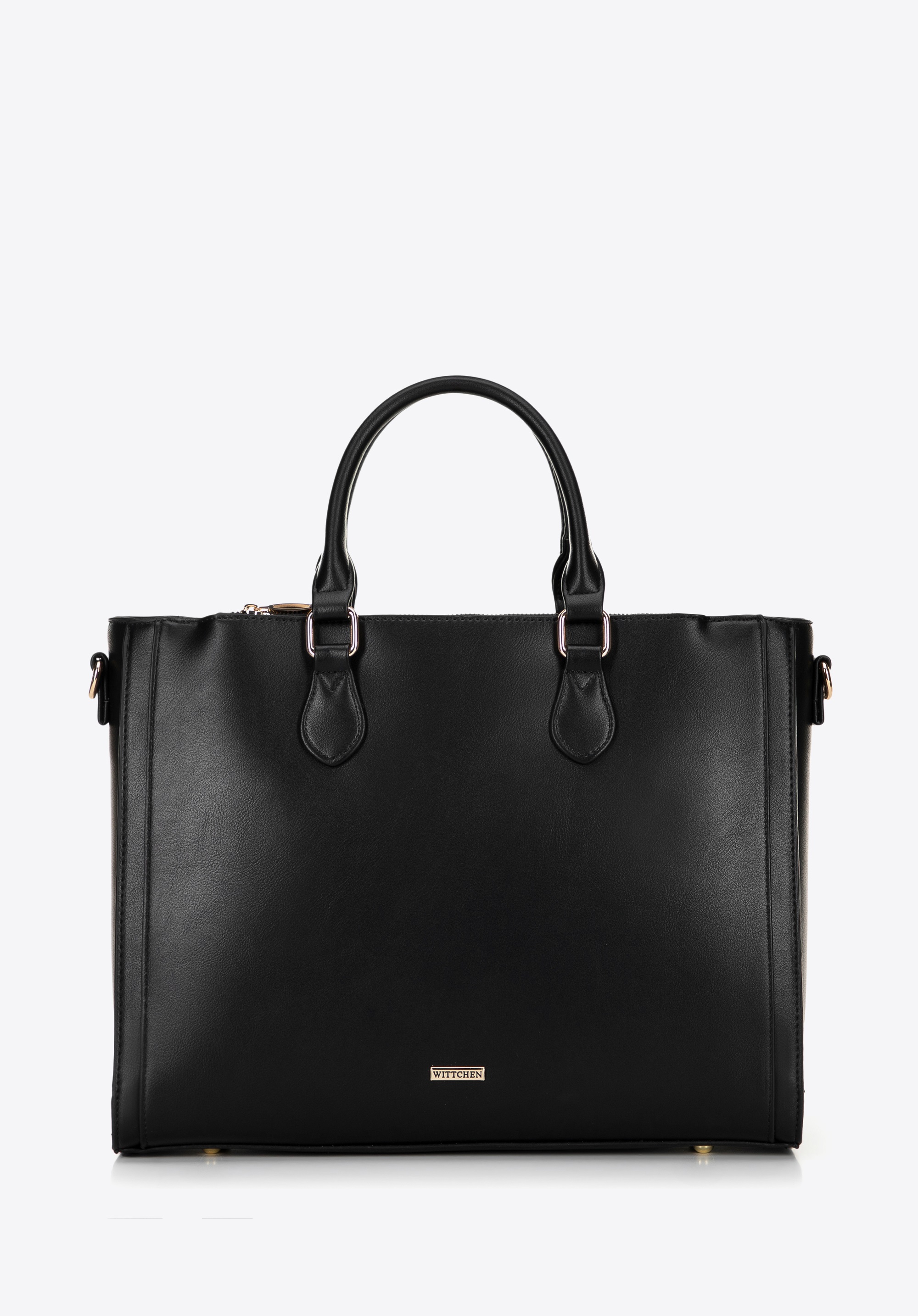 Női ökobőr 14,5”-os laptop kézitáska, fekete, 100-4Y-232-1, Fénykép 1