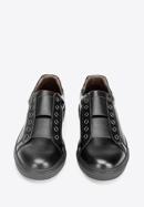Női sneakers cipő bőrből, fekete, 92-D-351-7-35, Fénykép 5