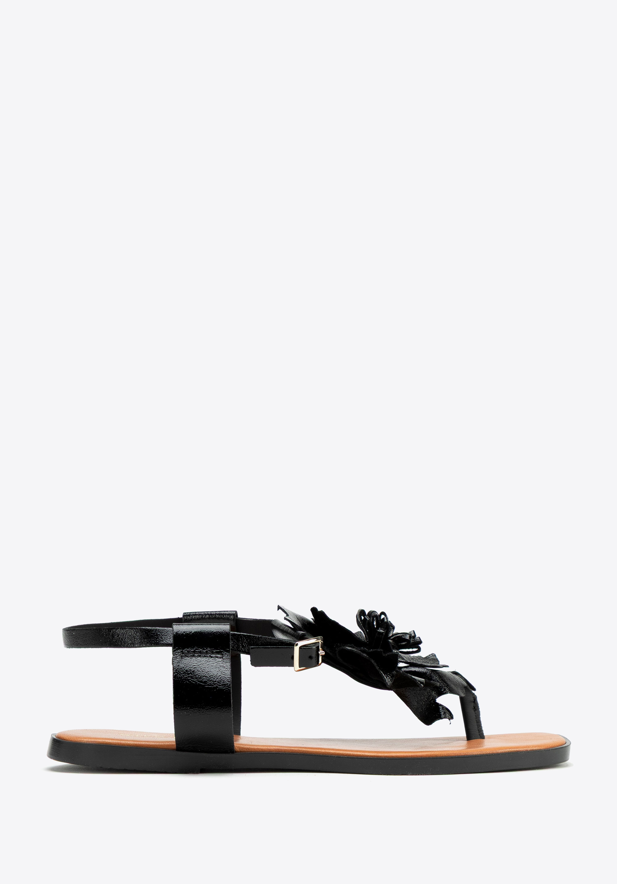 Női természetes bőr szandál, fekete, 100-D-250-1-36, Fénykép 1